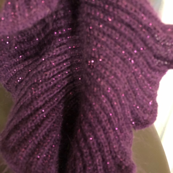Collection 18 Purple Ruffle Scarf - Picture 2 of 5